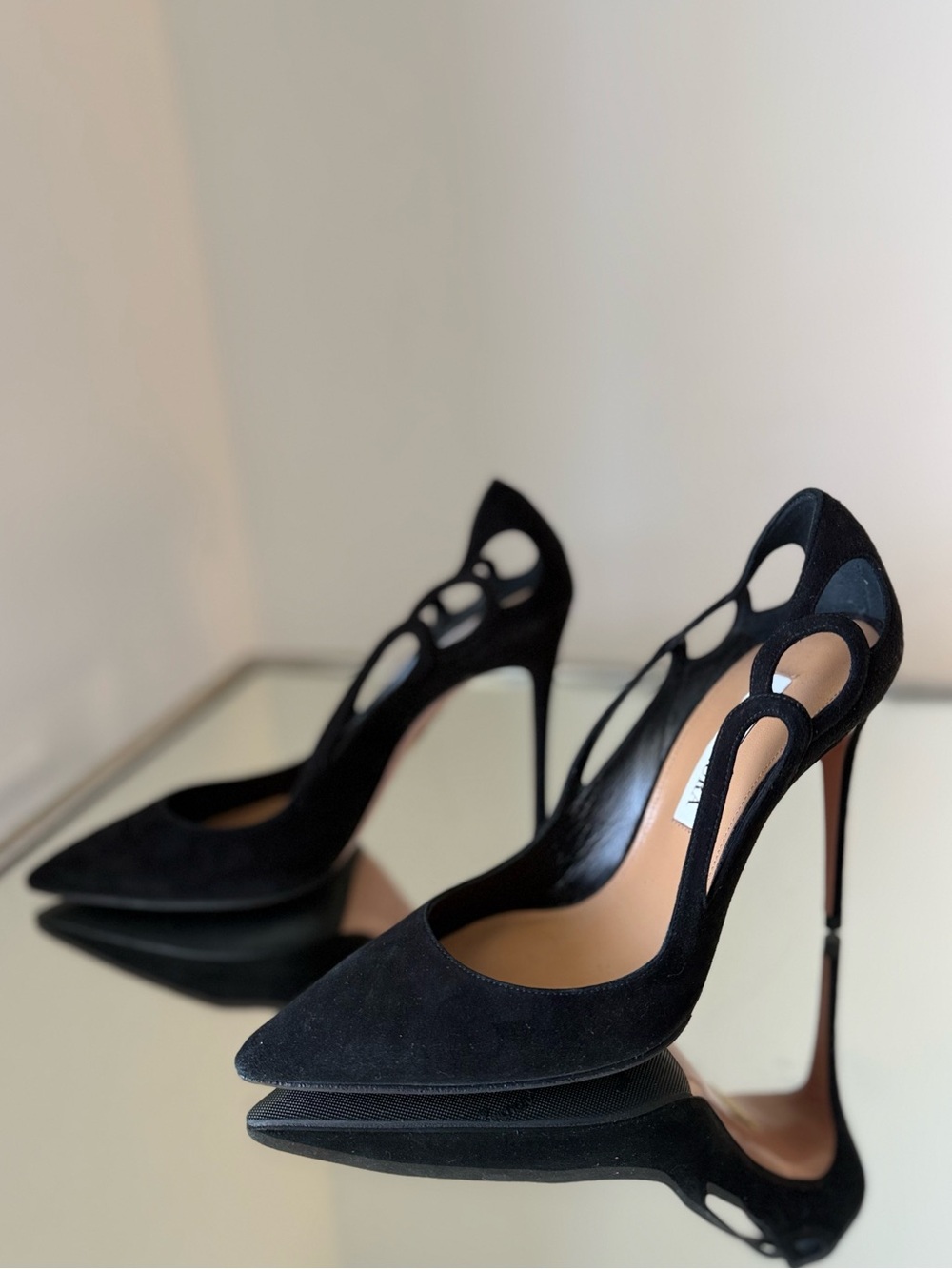 New AQUAZZURA Fenix 105 cutout pumps $825 37 - Picture 6 of 10